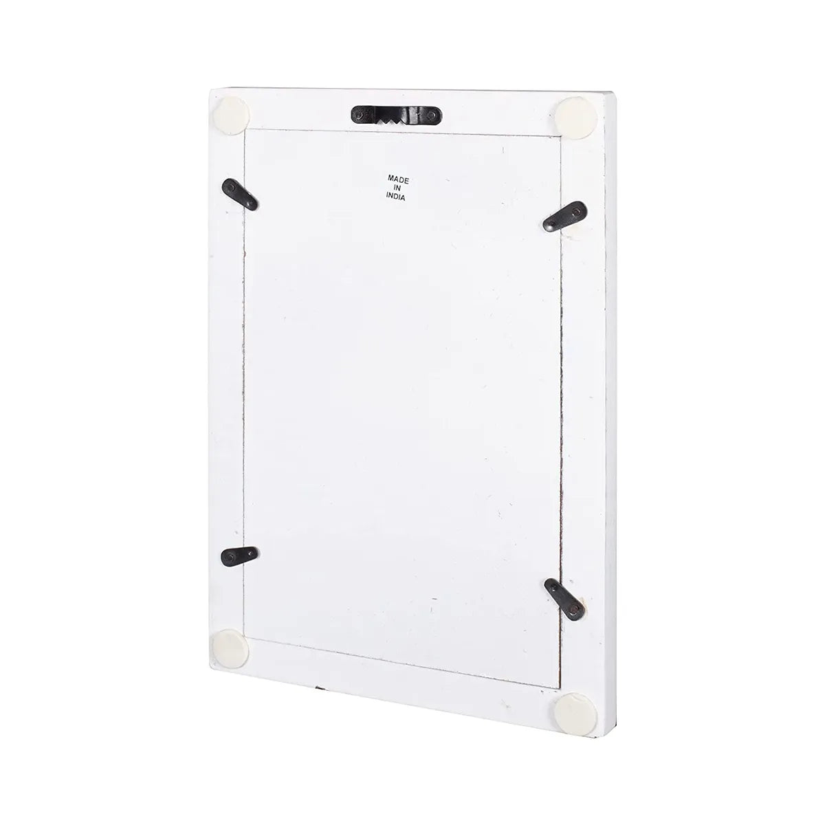 Set of 2 - Wood Painted Wall Hanging Jharokha Inside Mirror, Wooden Wall Hanging, Wooden Wall Panel (8.5x11.5,) inches Set of Two. Rectangular, Framed