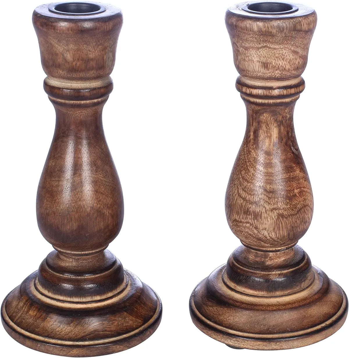 whf wooden candle stand (SET OF 2)