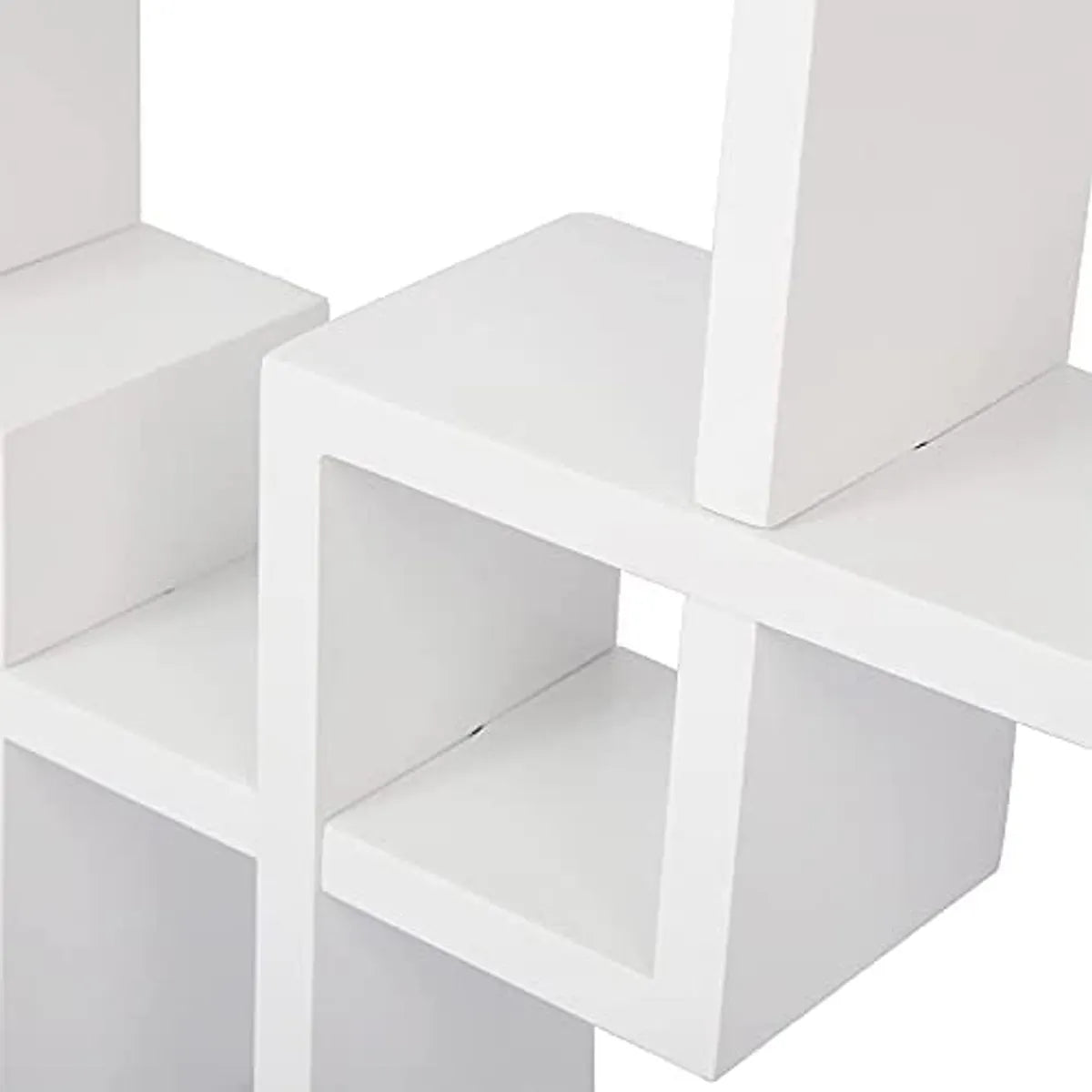 whf wooden wall mount shelf (white)