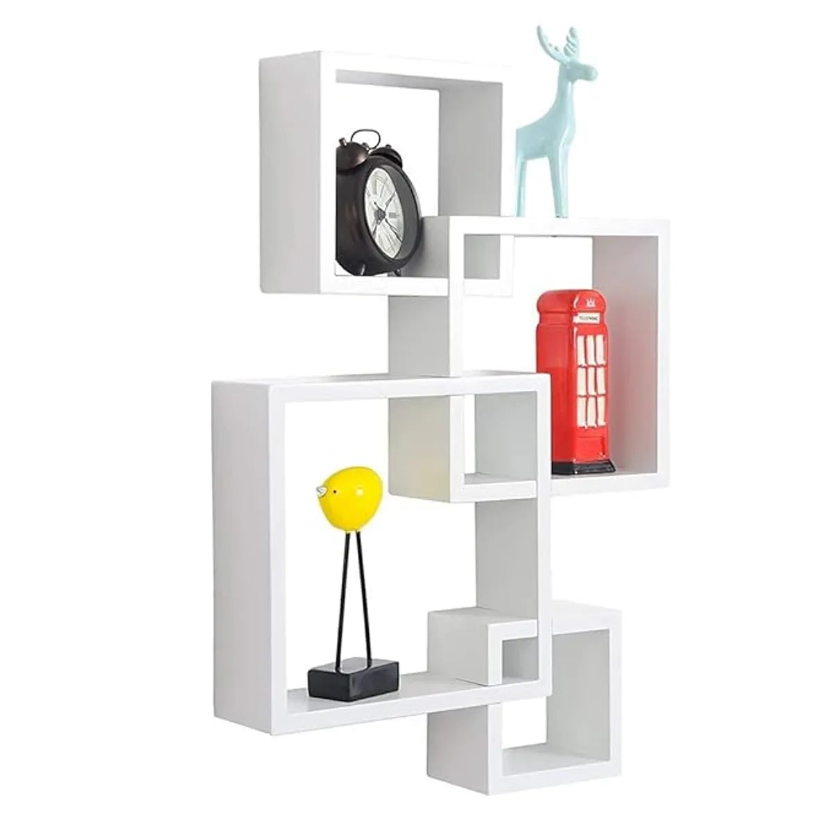whf wooden wall mount shelf (white)